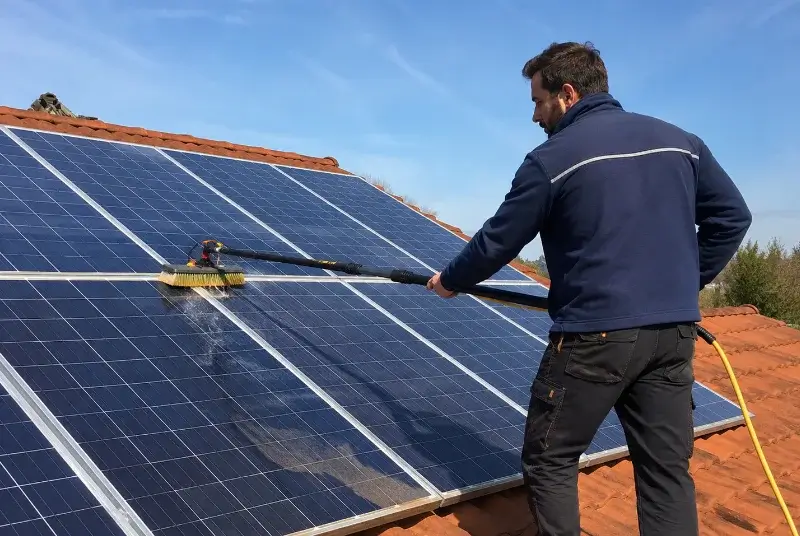 Nettoyage et entretien de panneaux solaires à Port-des-Barques